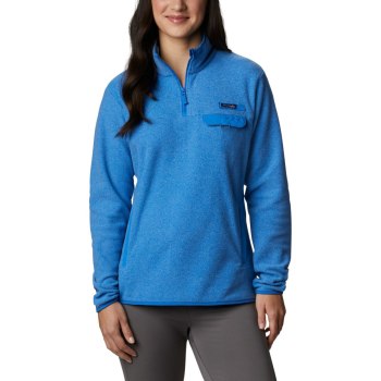 Columbia Harborside II Fleece, Pullover Azules Para Mujer | 538190-KJQ